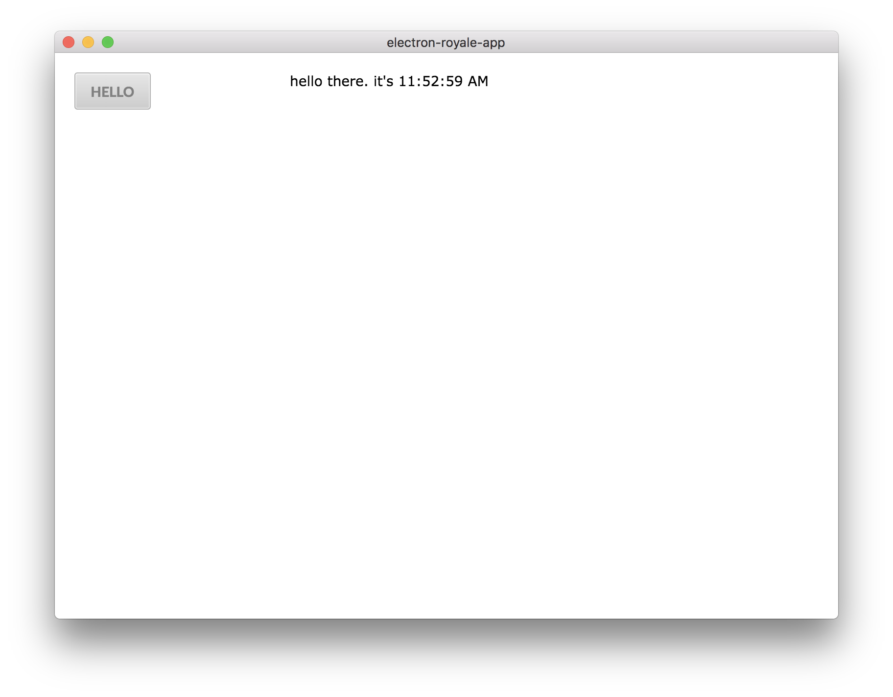 Hello World message