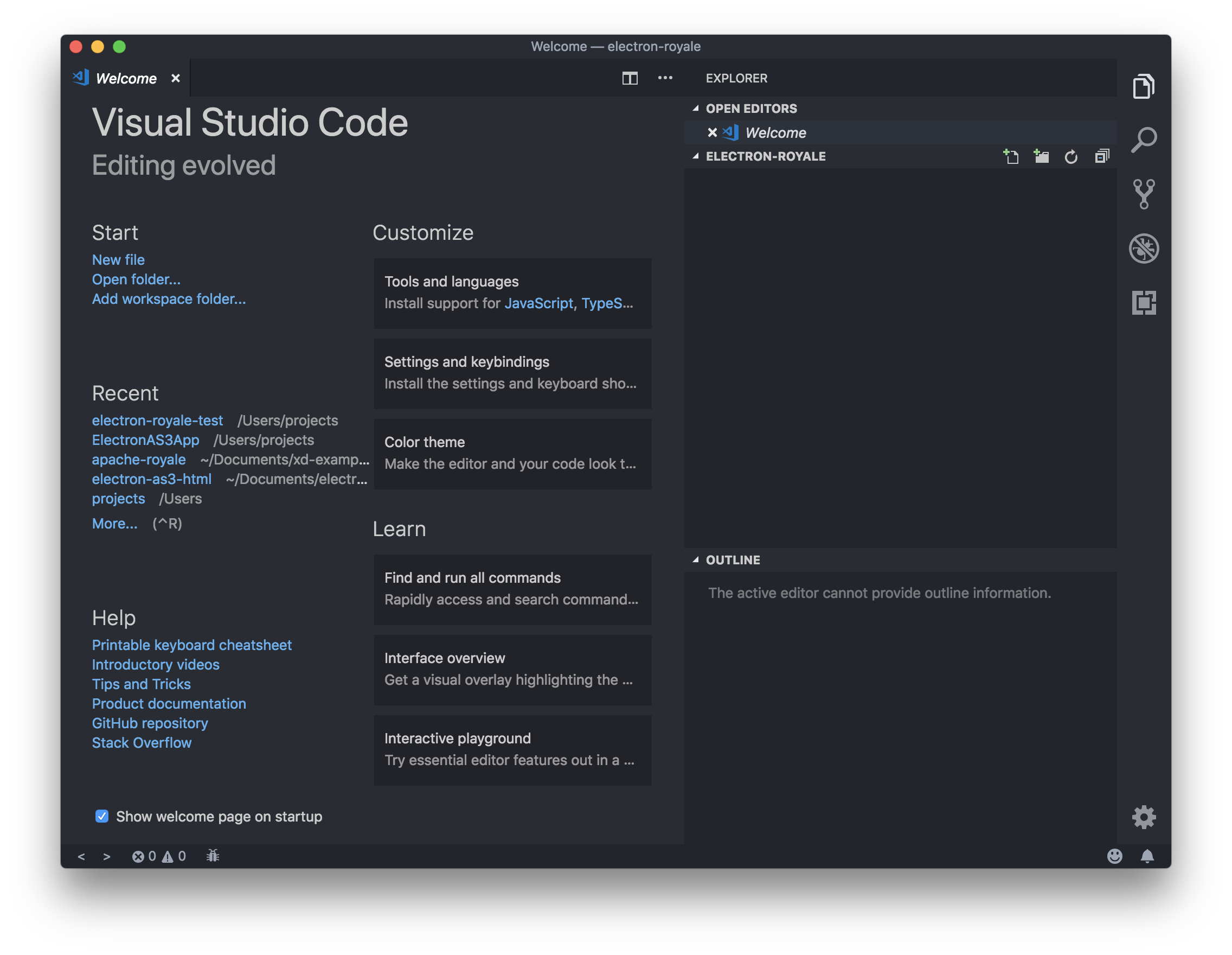 New Visual Studio Project