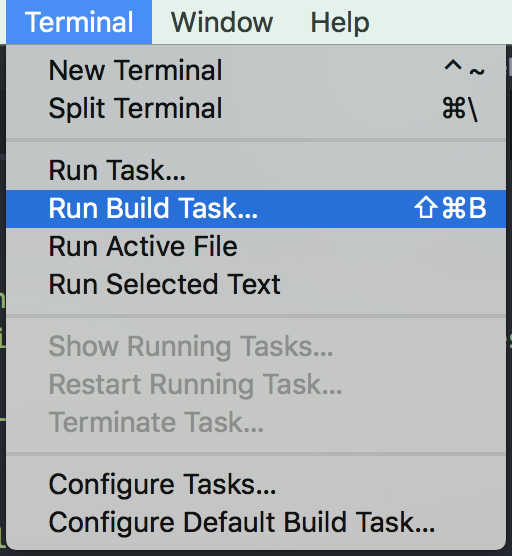 Run Build Task